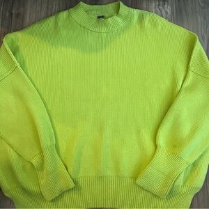 Free People Green Easy Street Tunic ( Sweater)